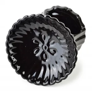 Mondex Keramická aroma lampa LOLOS 9,5 cm čierna