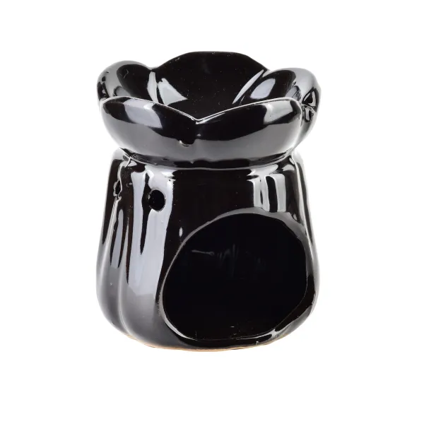 Mondex Keramická aroma lampa LOLOY I. 7,5 cm čierna