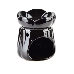 Mondex Keramická aroma lampa LOLOY I. 7,5 cm čierna
