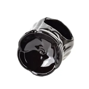 Mondex Keramická aroma lampa LOLOY I. 7,5 cm čierna