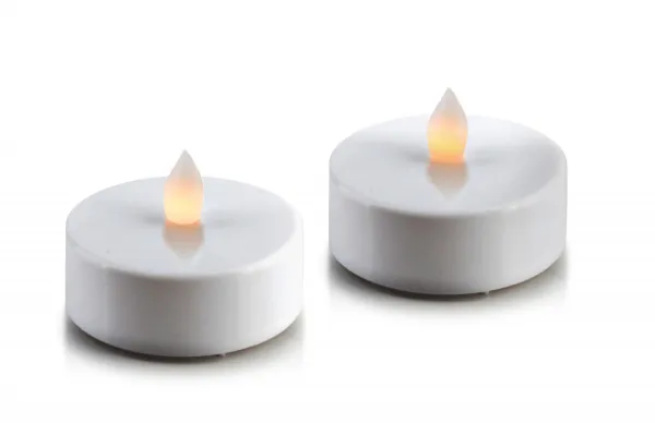 Mondex Súprava 2 ks LED čajových sviečok IDALIA biela