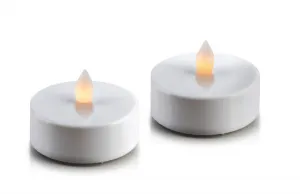Mondex Súprava 2 ks LED čajových sviečok IDALIA biela