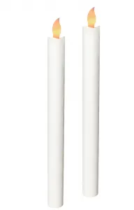 Mondex Súprava 2 ks LED sviečok IDALIA biela