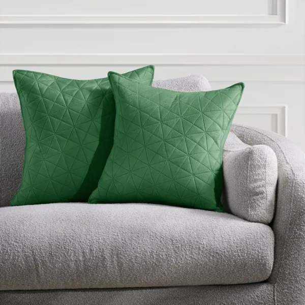 3kraft Súprava 2 ks obliečok na vankúše RESTILO LAILA fľaškovozelená, veľkosť 50x70