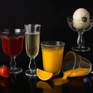 Allesken Sada 4 ks sklenic DAPHNE 340 ml čirá