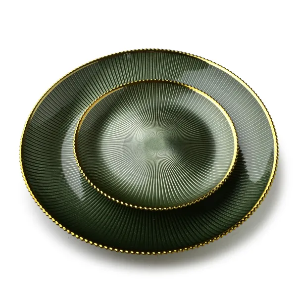 Mondex Plytký tanier GREENIE 31 cm zelený