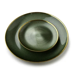 Mondex Plytký tanier GREENIE 31 cm zelený