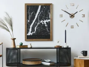 ModernClock Nástenné hodiny Arabské 50 cm sivohnedé