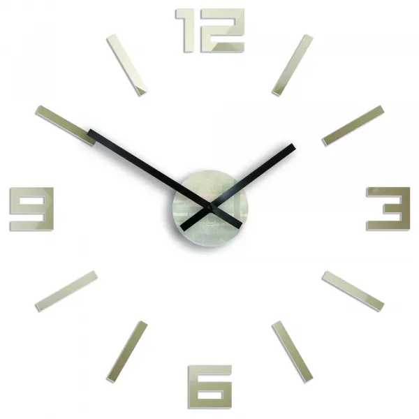 ModernClock Nástenné hodiny Arabské 50 cm sivohnedé