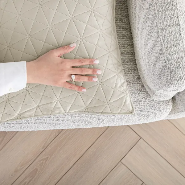 Súprava 2 ks obliečok na vankúše RESTILO LAILA béžová, veľkosť 45x45