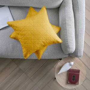 3kraft Súprava 2 ks obliečok na vankúše RESTILO LAILA horčicová, veľkosť 50x70