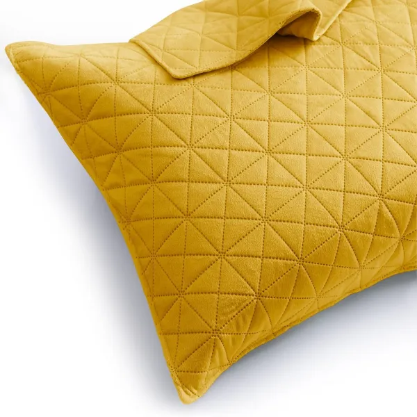 3kraft Súprava 2 ks obliečok na vankúše RESTILO LAILA horčicová, veľkosť 50x70