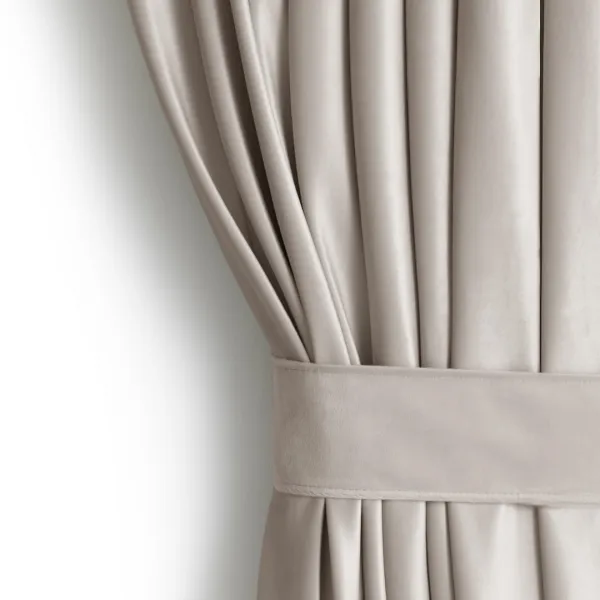3kraft Záves AmeliaHome Velvet s multifunkčnou páskou pieskovo béžový, veľkosť 140x245
