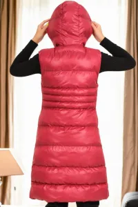 Z9757 DEWBERRY WOMEN'S VEST-BURGUNDY