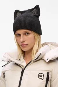 Čapica Karl Lagerfeld K/Essential Choup Rh Beanie Gp Black