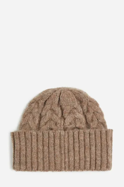 Čiapka Karl Lagerfeld béžová farba, A4W33012