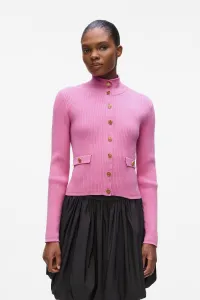 Kardigán Karl Lagerfeld Knit Cardigan Opera Mauve
