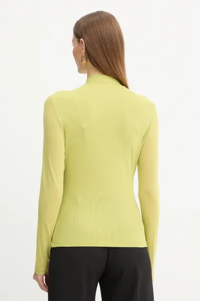 Blúzka Karl Lagerfeld zelená farba, jednofarebná, A4W17044