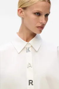 Košeľa Karl Lagerfeld Karl Snap Fashion Poplin Shirt White