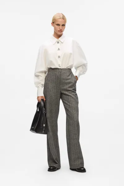Košeľa Karl Lagerfeld Karl Snap Fashion Poplin Shirt White