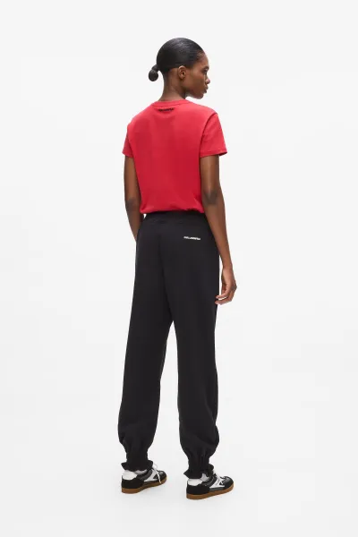 Tepláky Karl Lagerfeld Ikon Patch Cinched Sweatpants Black