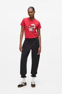 Tepláky Karl Lagerfeld Ikon Patch Cinched Sweatpants Black