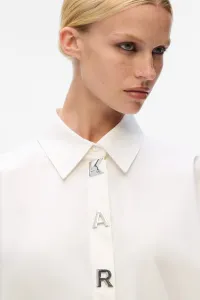 Košeľa Karl Lagerfeld Karl Snap Fashion Poplin Shirt White