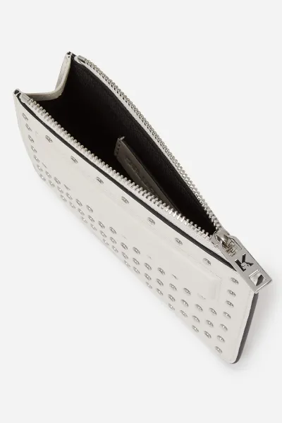 Púzdro Na Platobné Karty Karl Lagerfeld Ikon/K Zip Ch Studs Cement Embellishment