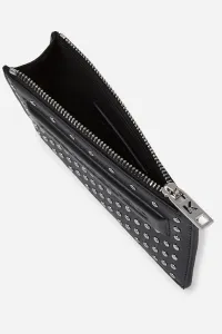 Kožená peňaženka Karl Lagerfeld čierna farba, A4W32028