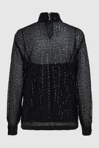 Blúzka Karl Lagerfeld Sequin Top Black