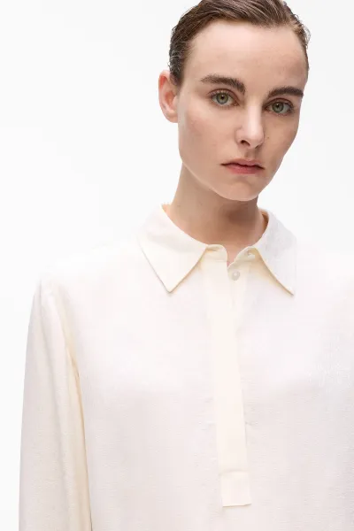 Blúzka Karl Lagerfeld Logo Jacquard Fluid Blouse Elongatedlogo Pristine Aop