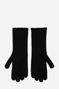 Rukavice Karl Lagerfeld čierna farba, A4W33014