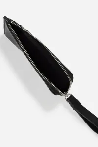 Kožená peňaženka Karl Lagerfeld čierna farba, A4W32024