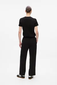 Tepláky Karl Lagerfeld Rhinestone Rain Sweatpant Black