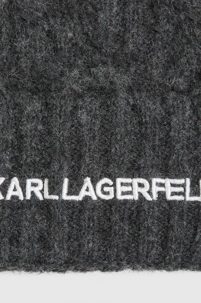 Čiapka Karl Lagerfeld šedá farba, A4W33012