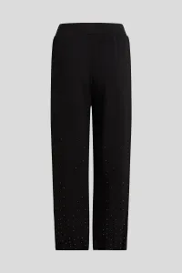 Tepláky Karl Lagerfeld Rhinestone Rain Sweatpant Black