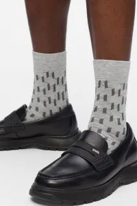 Ponožky Karl Lagerfeld K/Monogram Logo Sock 3P Kl Monogram Aop Black-Grey