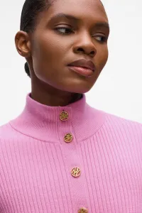 Kardigán Karl Lagerfeld Knit Cardigan Opera Mauve