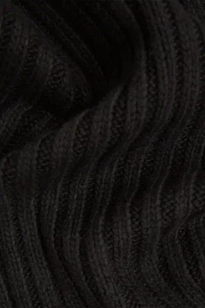 Šál s prímesou vlny Karl Lagerfeld Jeans čierna farba, melanžová, A4W33084