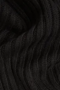 Šál s prímesou vlny Karl Lagerfeld Jeans čierna farba, melanžová, A4W33084