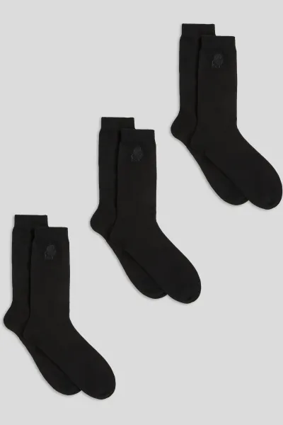 Ponožky Karl Lagerfeld K/Kameo Logo Sock 3P Black