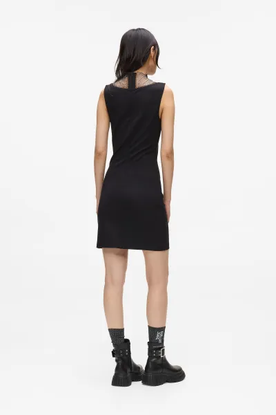 Šaty Karl Lagerfeld Jeans Klj Chainmail Dress Black