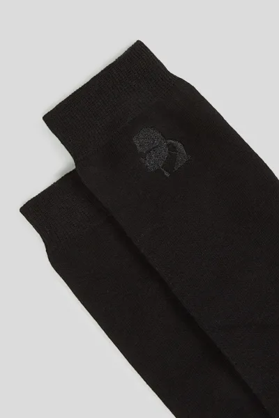 Ponožky Karl Lagerfeld K/Kameo Logo Sock 3P Black