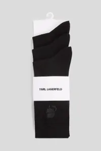 Ponožky Karl Lagerfeld K/Kameo Logo Sock 3P Black