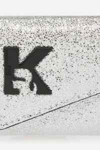 Peňaženka + kľúčenka Karl Lagerfeld Jeans strieborná farba, A4W32063