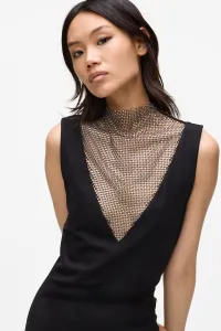 Šaty Karl Lagerfeld Jeans Klj Chainmail Dress Black