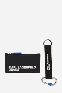 Peňaženka a kľúčenka Karl Lagerfeld Jeans čierna farba, A4M32065