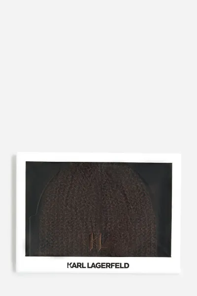 Čapica Karl Lagerfeld K/Monogram Chunky Beanie Gp Demitasse