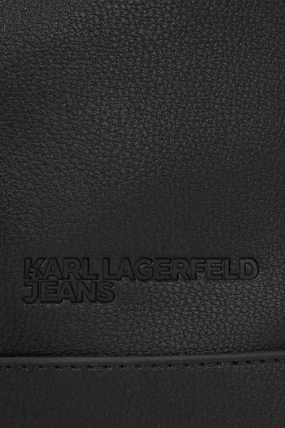 Ruksak Karl Lagerfeld Jeans dámsky, čierna farba, veľký, jednofarebný, A4W30141