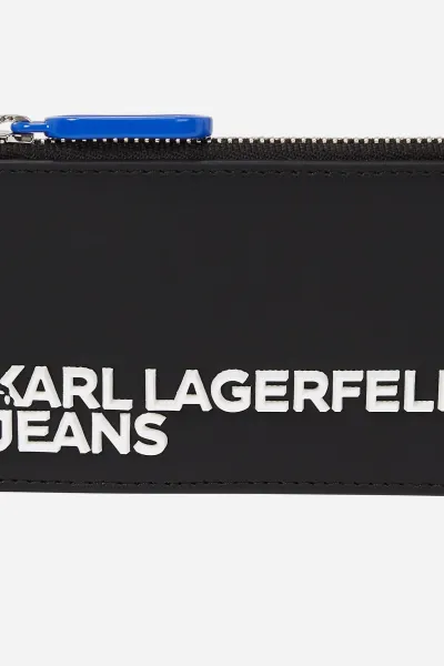 Peňaženka a kľúčenka Karl Lagerfeld Jeans čierna farba, A4M32065